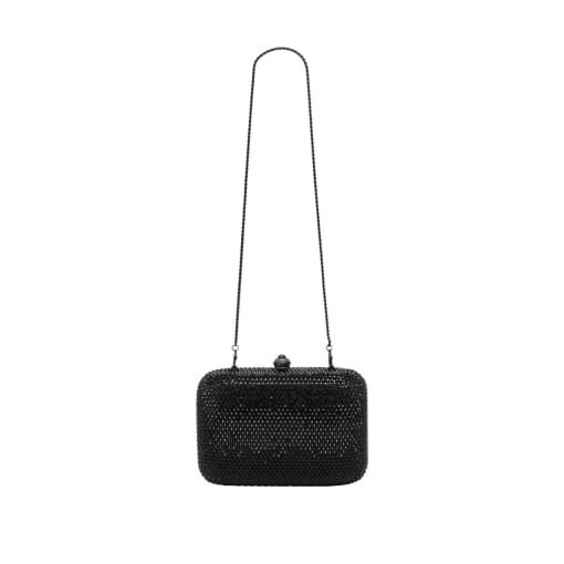 BOLSA CLUTCH CRISTAL QUADRADA BOLINHAS