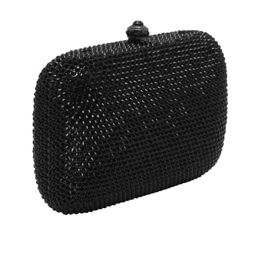 BOLSA CLUTCH CRISTAL QUADRADA BOLINHAS