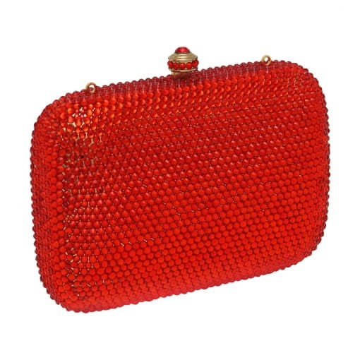 BOLSA CLUTCH CRISTAL QUADRADA BOLINHAS